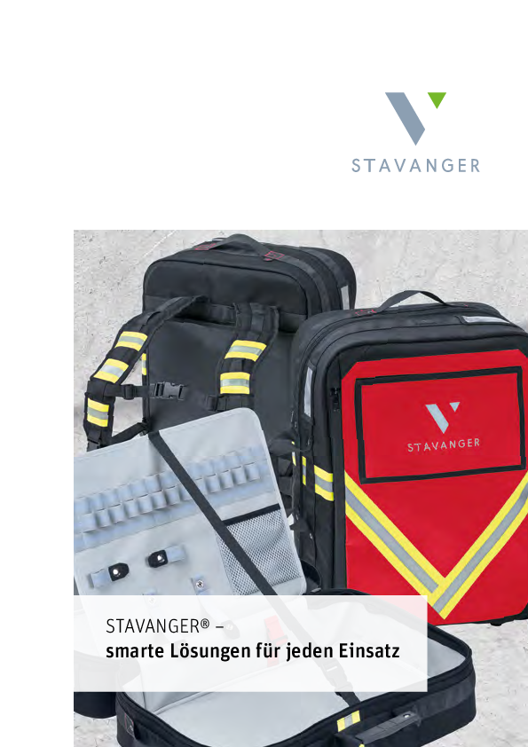 STAVANGER Notfallrucksäcke und -taschen Katalog