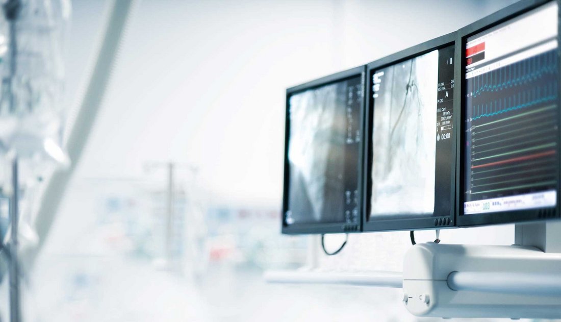 OP- Untersuchungsbildschirm Kardiologie mit Mediconnect