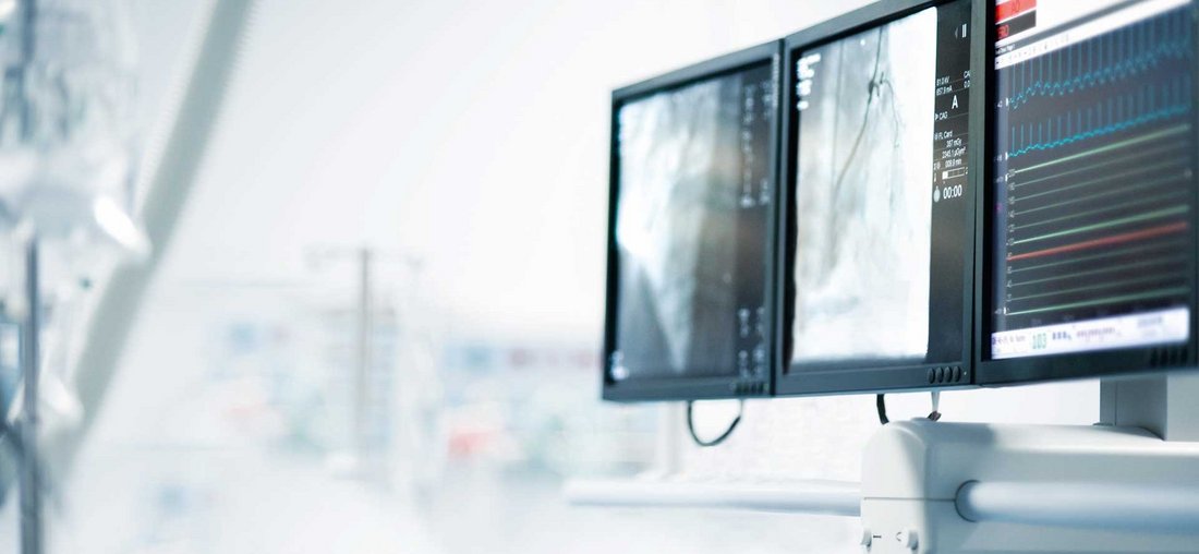 OP- Untersuchungsbildschirm Kardiologie mit Mediconnect
